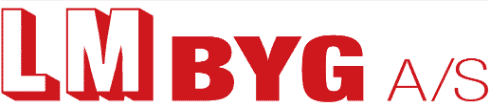 Logo af L.M. BYG A/S, en pålidelig byggeservice.